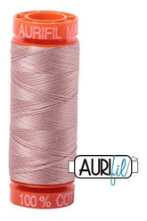 Aurifil Mako 50wt Cotton 200 m 220 yd. spool - 2375 Antique Blush